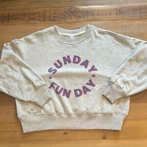 Lou & Grey Heather Gray Sweatshirt